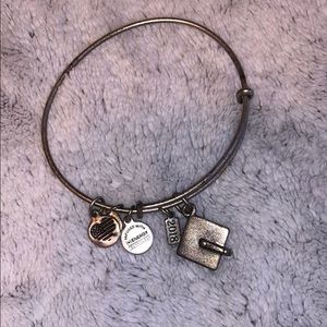 Silver Alex and ani graduation bracelet
